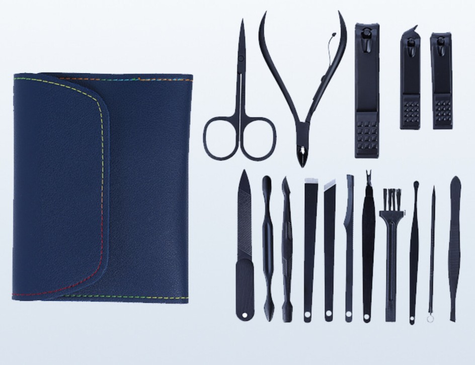 16 Pieces Stainless Steel Manicure Kit