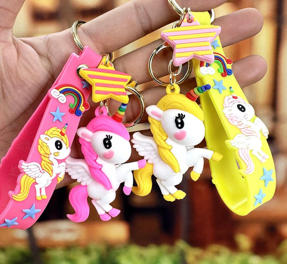 cartoon unicorn keychain