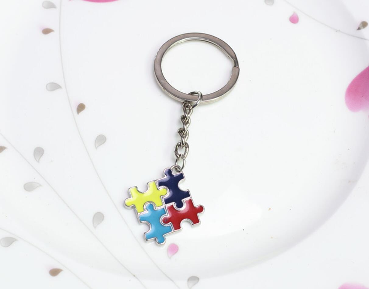 Creative Puzzle Alloy Keychain
