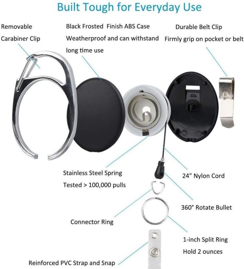 Easy-to-pull dual-purpose transparent double card slot ID card holder