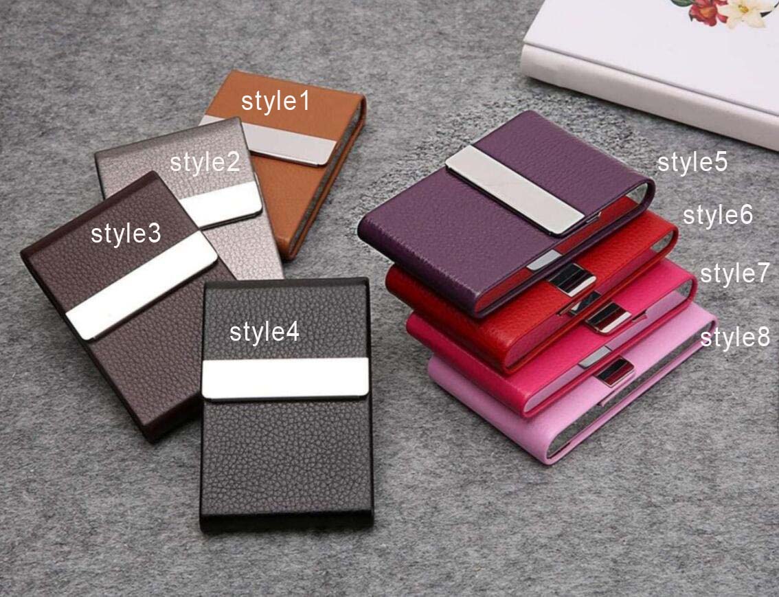 PU magnetic business card holder