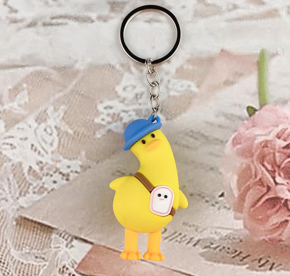 Tiltedhead duck Keychain
