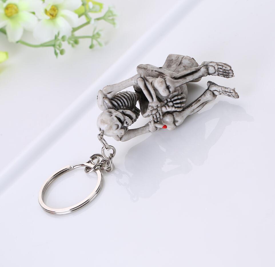 Toilet Skeleton Keychain