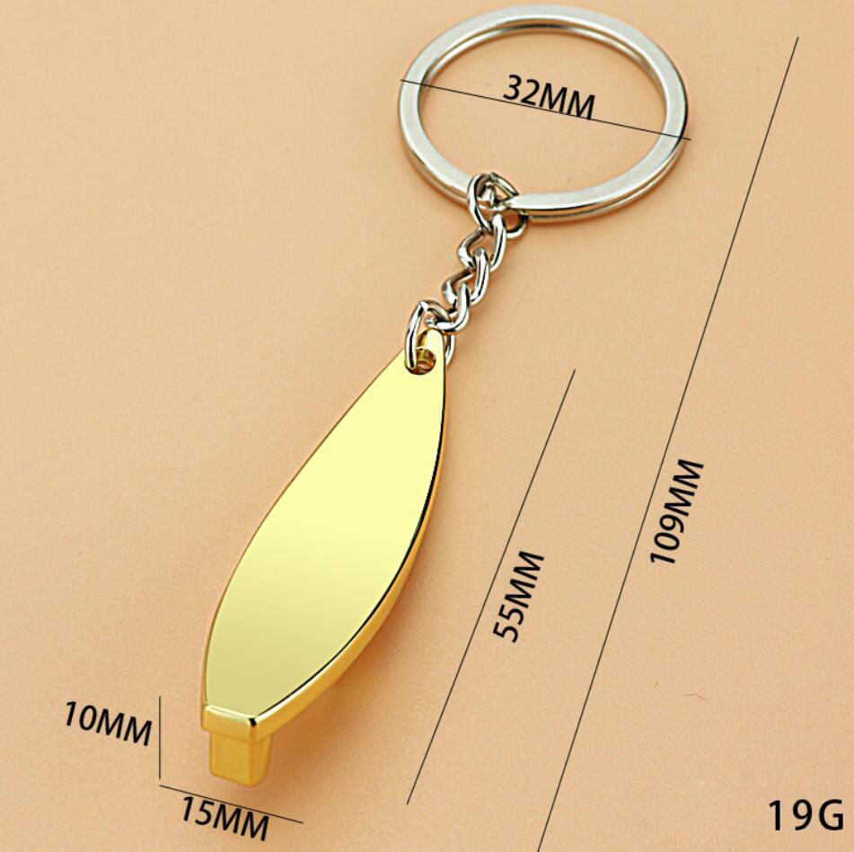 Surfboard Bottle Opener Keychain