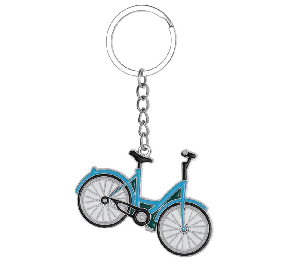 Bicycle alloy keychain