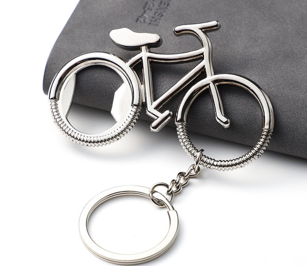 Creative bicycle bottle opener keychain