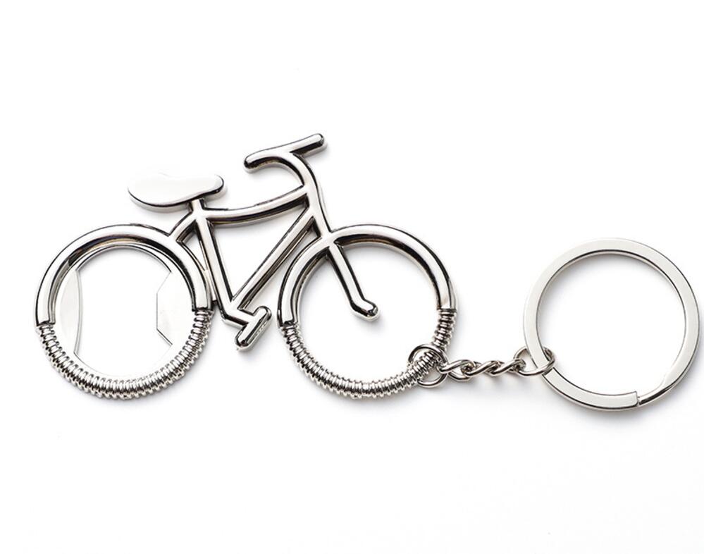 Creative bicycle bottle opener keychain