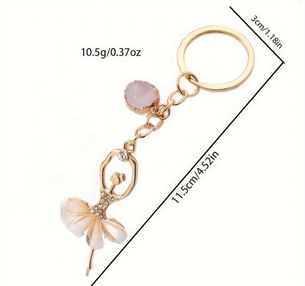 Mini Ballet Alloy Keychain