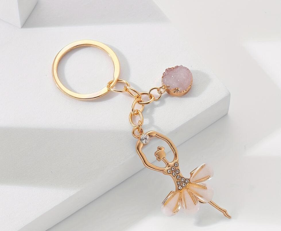 Mini Ballet Alloy Keychain