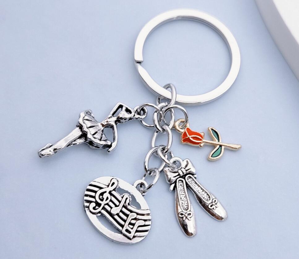 Musical Ballet Girl Keychain