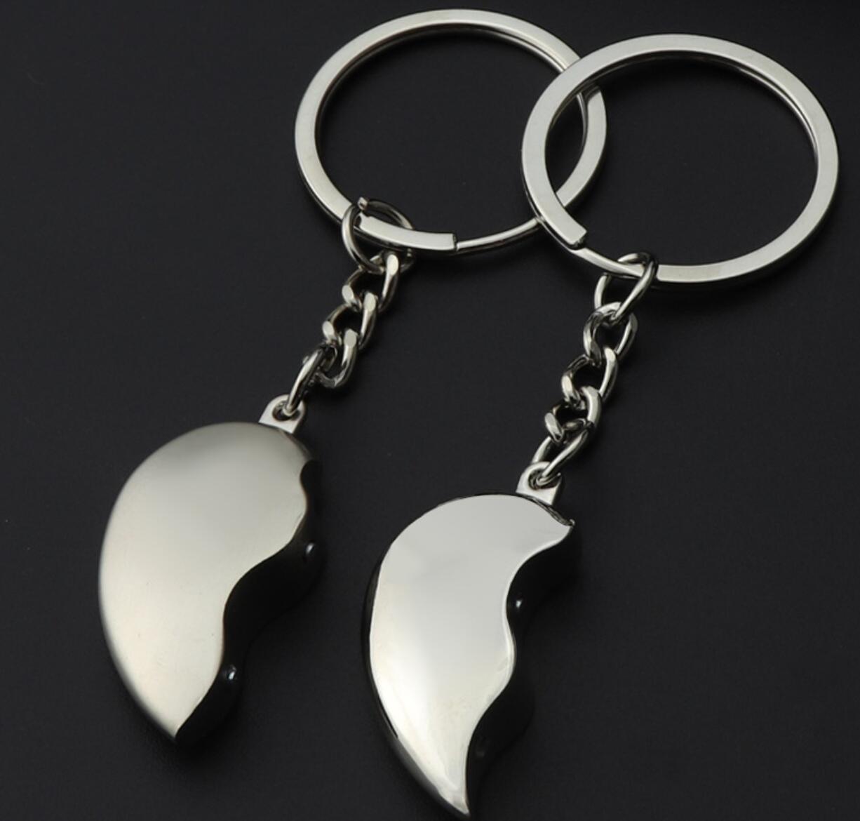 Heart-Shaped Couple Keychain