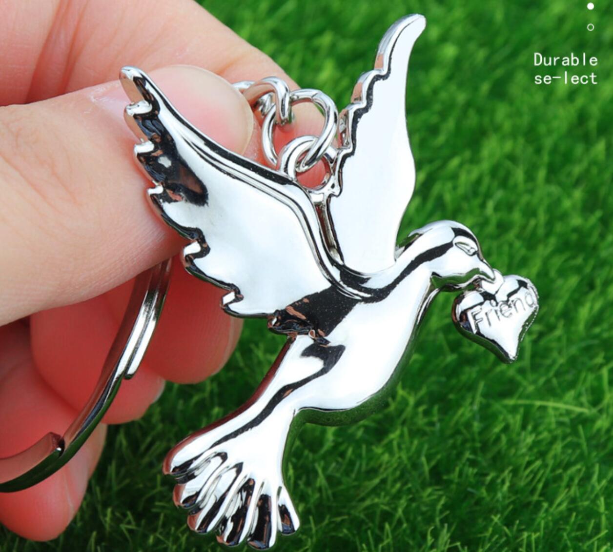 Peace Dove Keychain