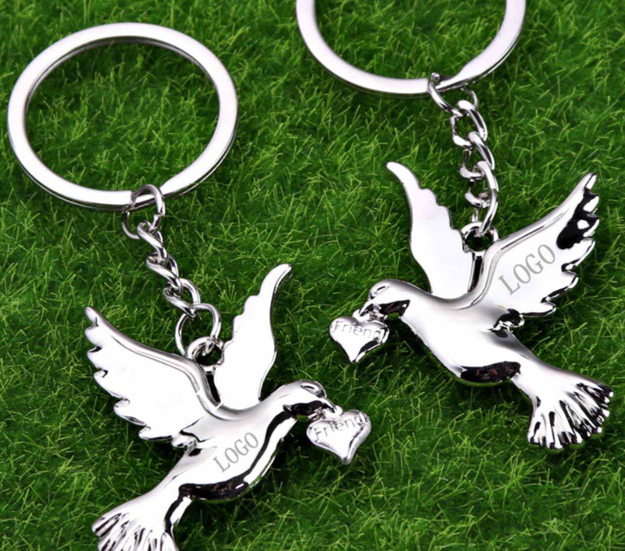 Peace Dove Keychain