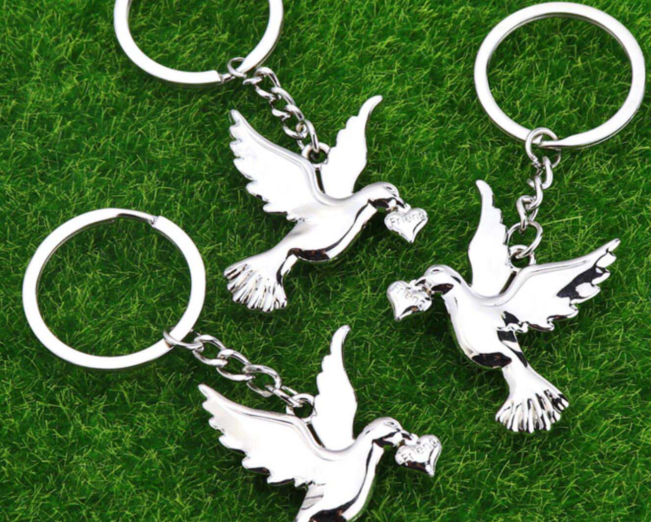 Peace Dove Keychain