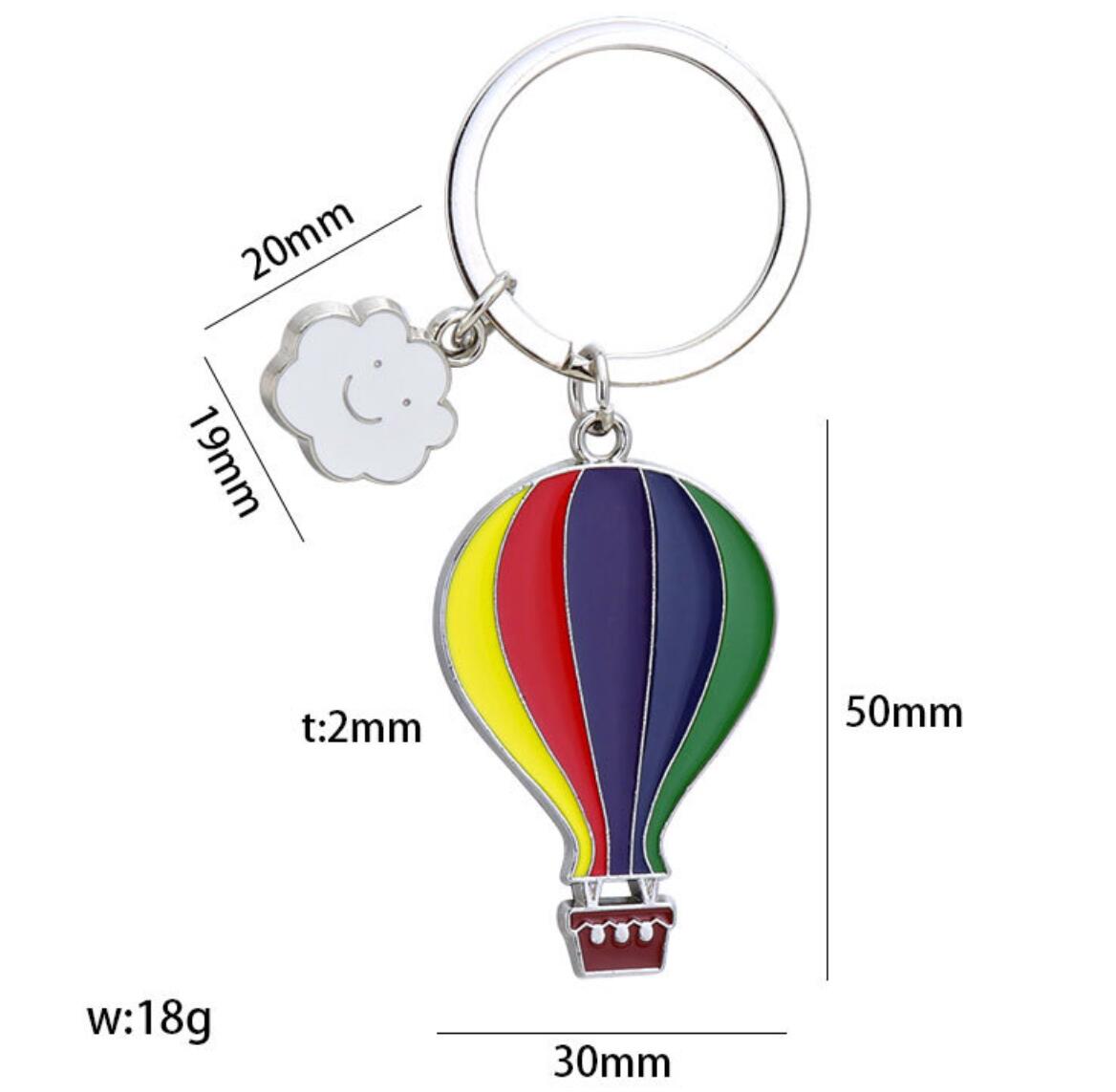 Hot Air Balloon Keychain