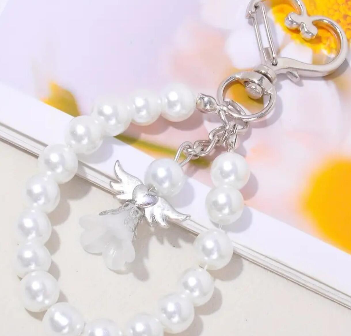 Guardian Angel Beads Keychain