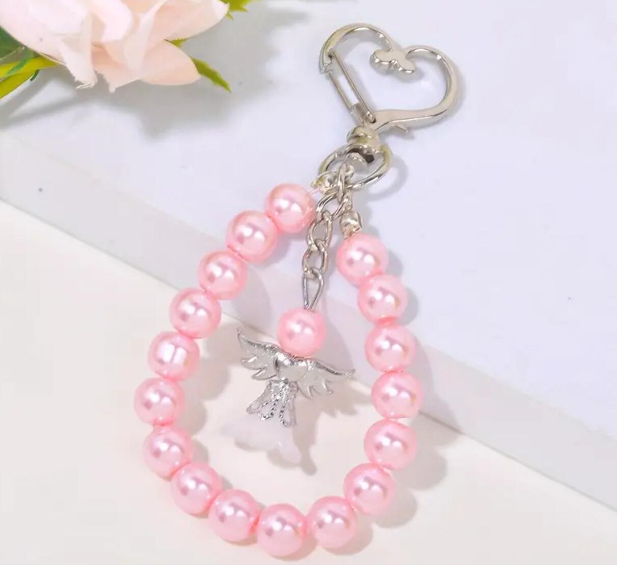 Guardian Angel Beads Keychain