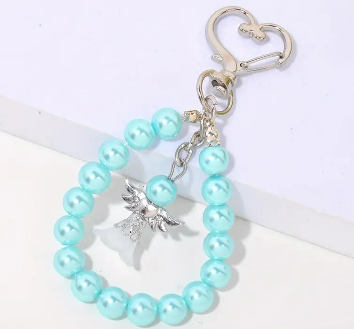 Guardian Angel Beads Keychain