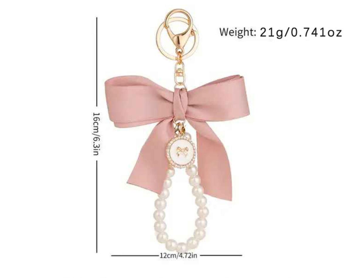 Bow Pearl Keychain