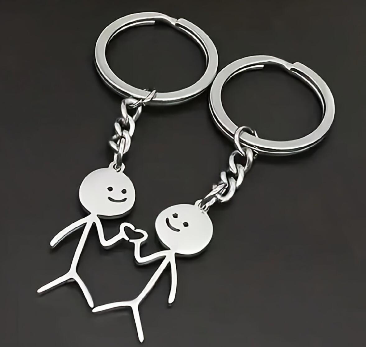 Heart Gesture Funny Doodle Keychain