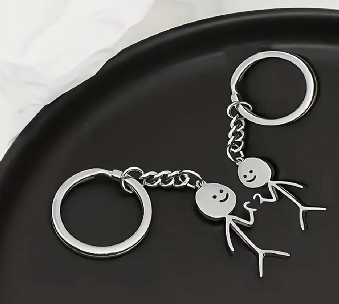 Heart Gesture Funny Doodle Keychain