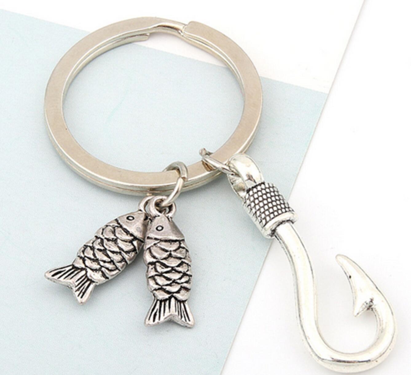 Fish Hook Keychain