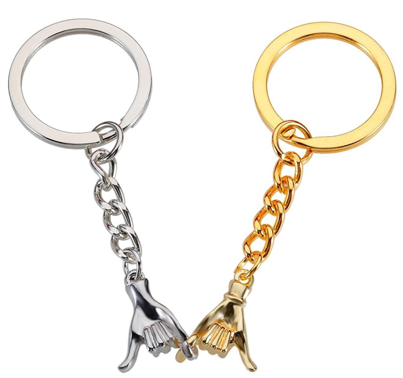 Hands Linked Couple Keychain