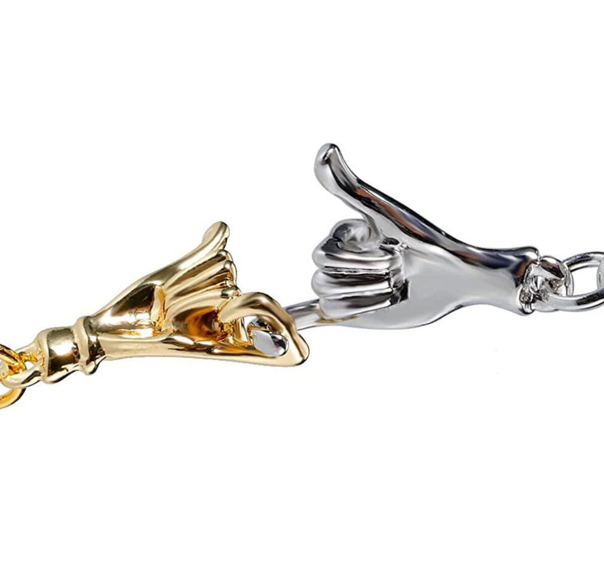 Hands Linked Couple Keychain