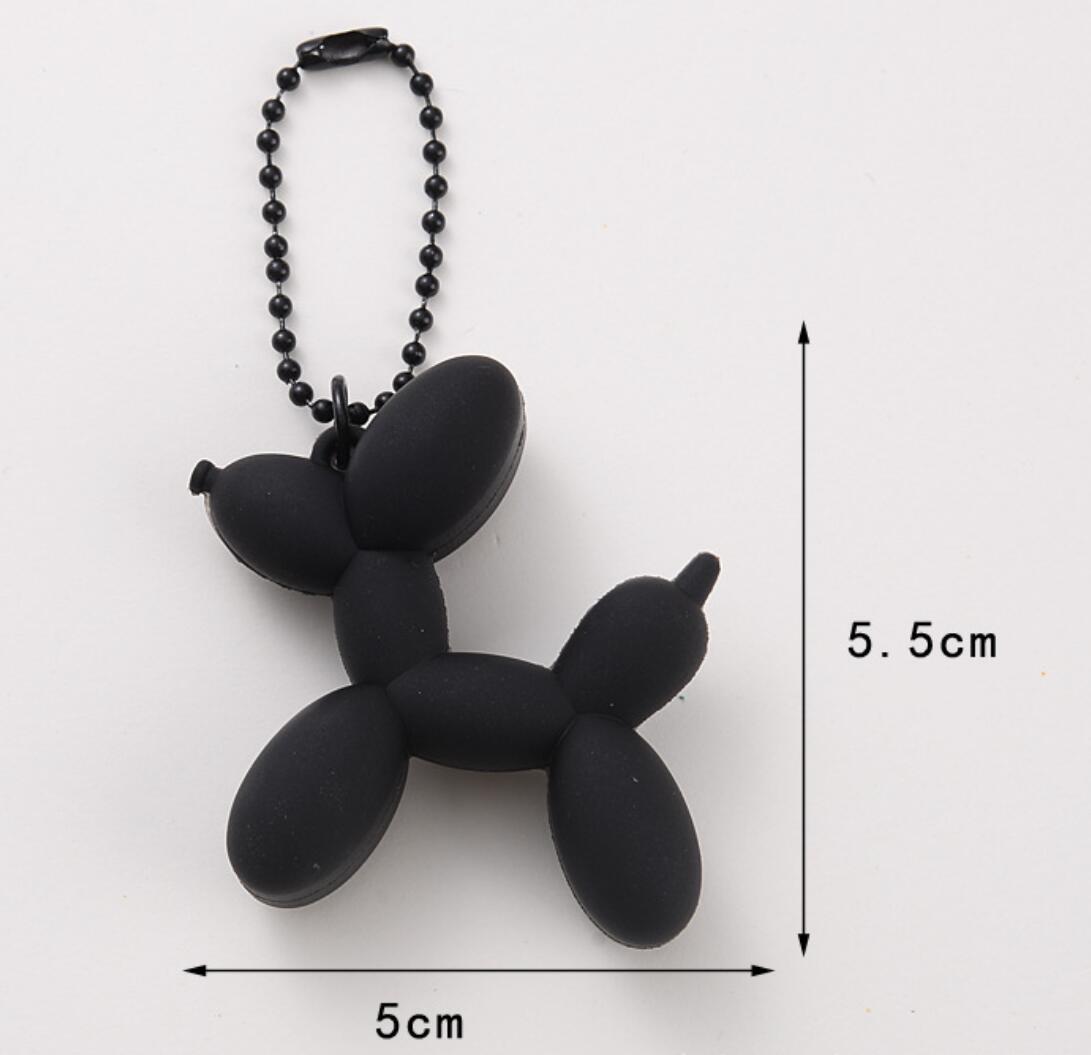 PVC 3D Balloon Dog Keychain