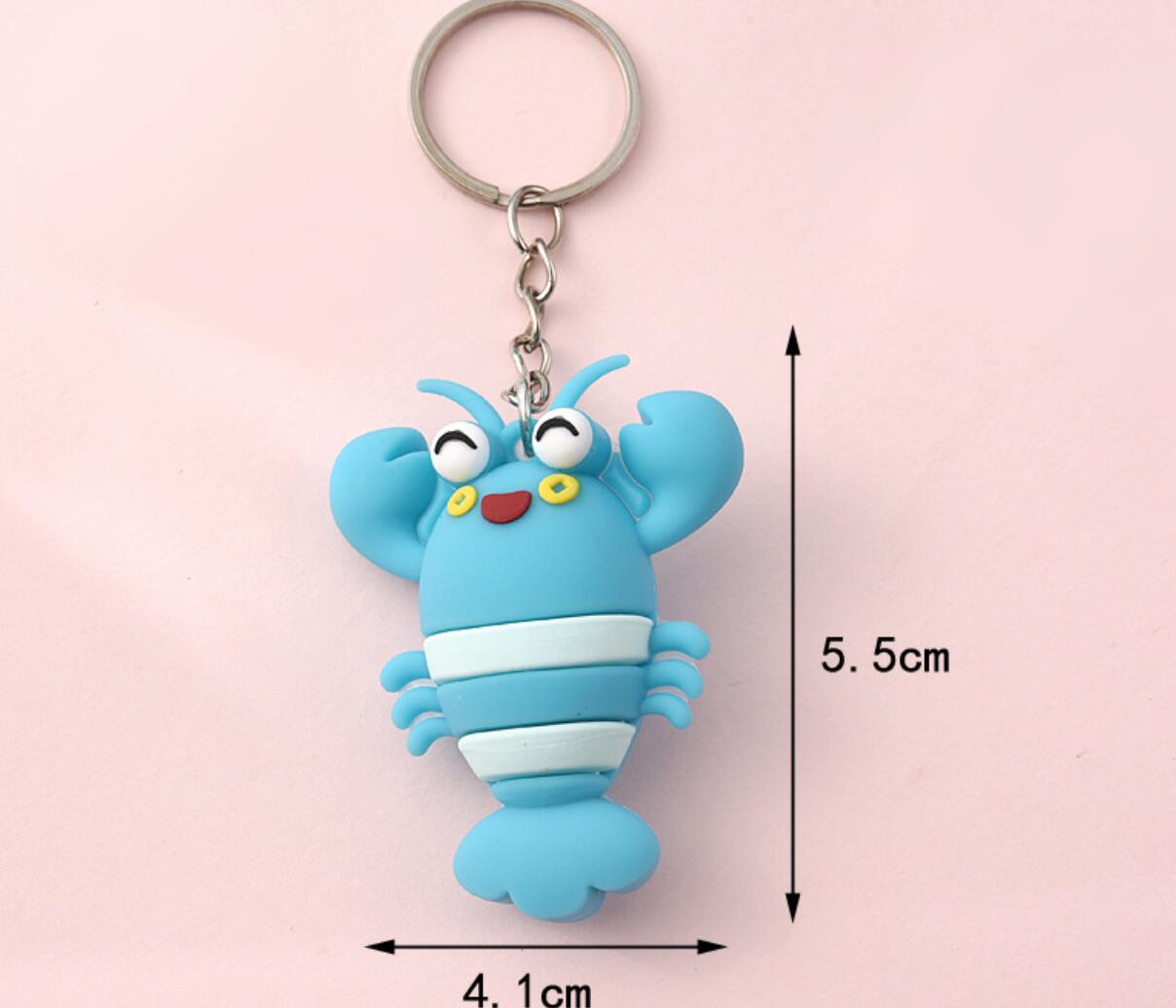 Crab Cartoon Keychain
