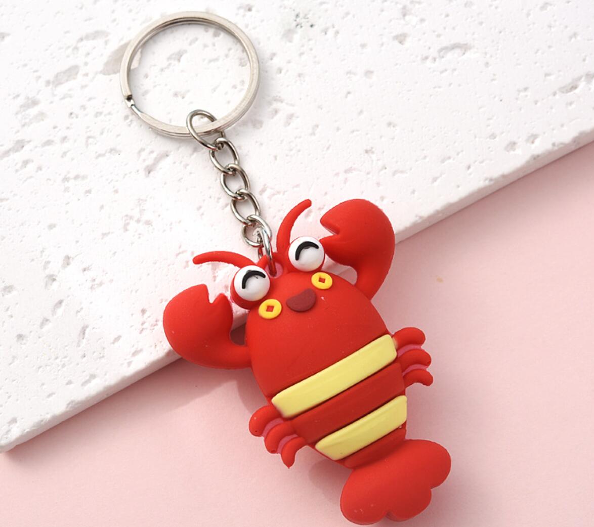 Crab Cartoon Keychain