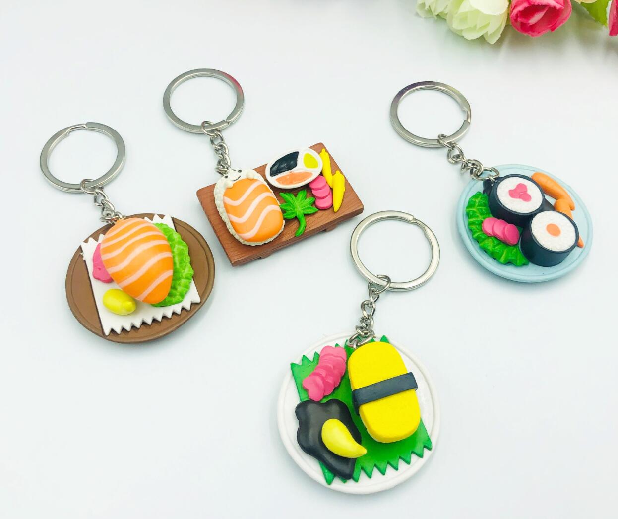 Simulated Japanese Sushi Keychain