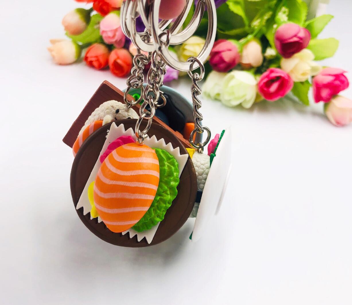 Simulated Japanese Sushi Keychain