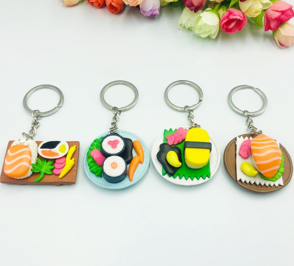 Simulated Japanese Sushi Keychain