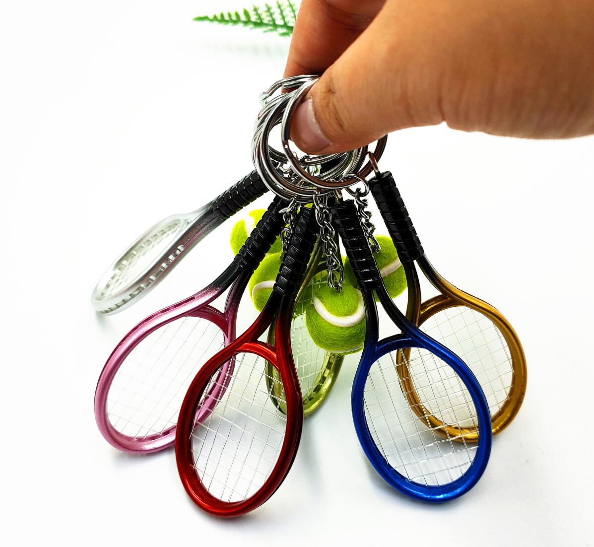 Mini Tennis Racket and Tennis Keychain