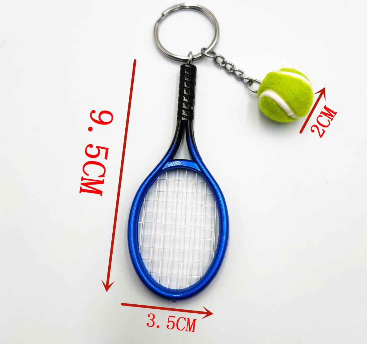 Mini Tennis Racket and Tennis Keychain