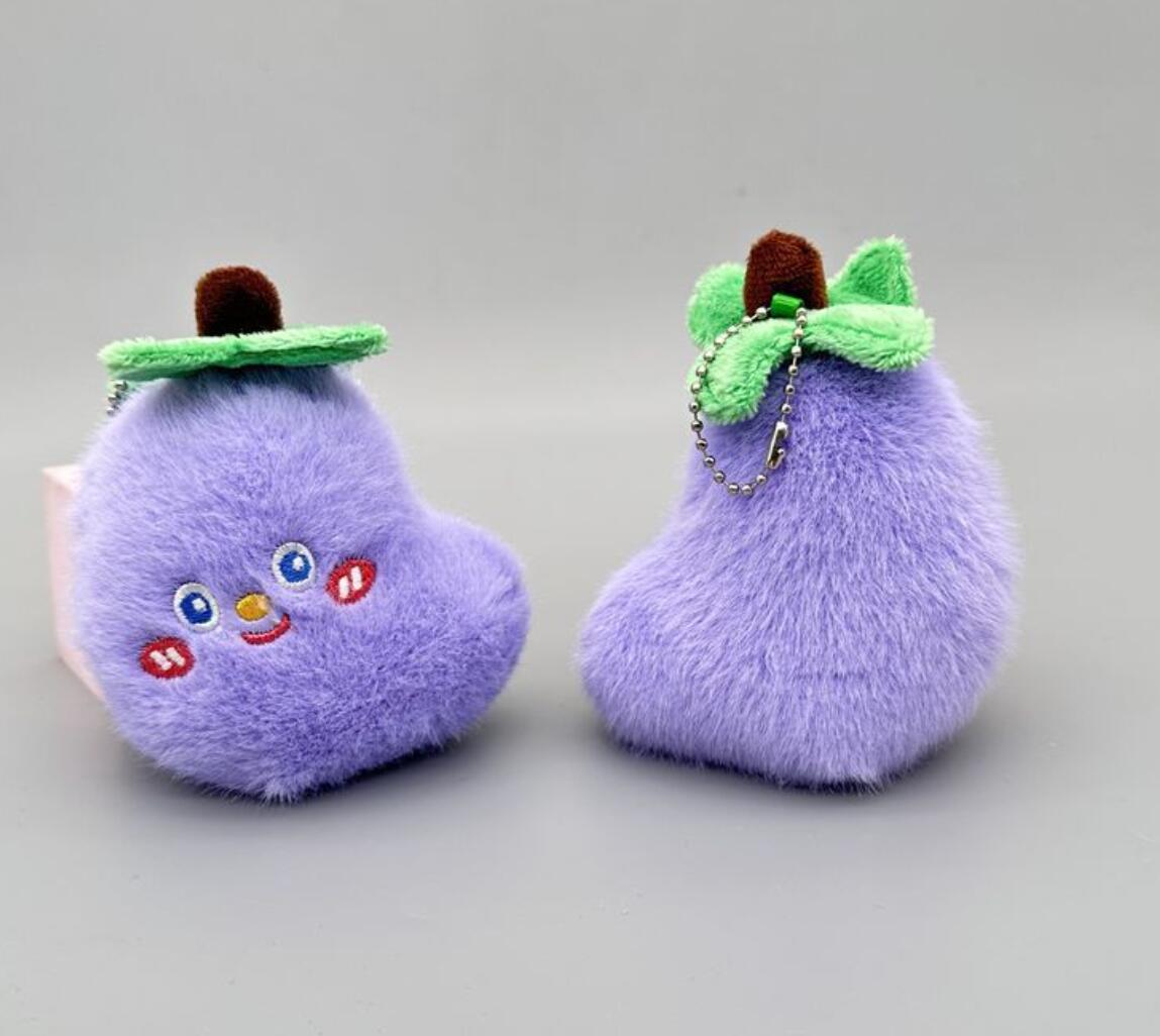 Fruit and Vegetable Plush Keychain