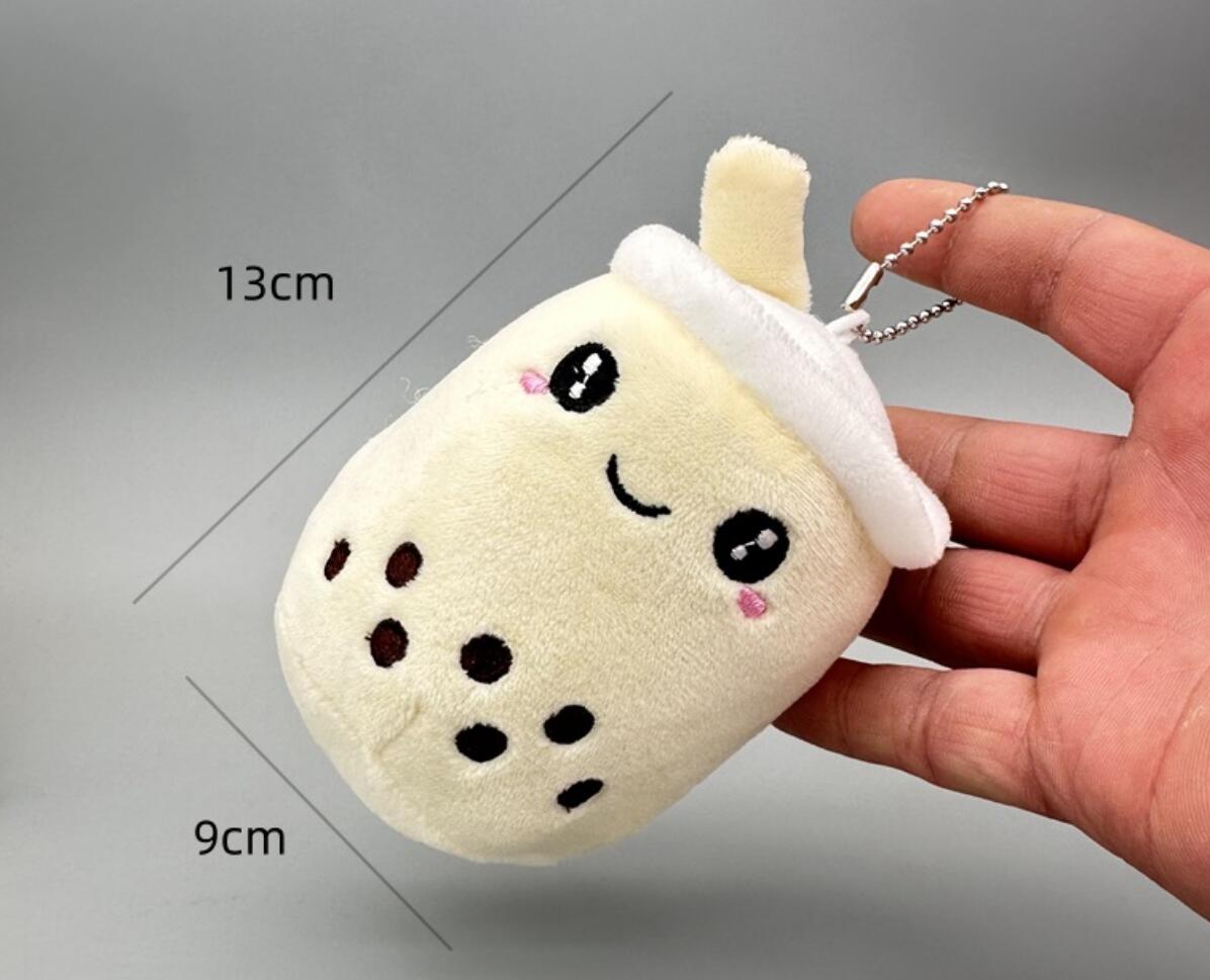 Fruit Pearl Milk Tea Cup Plush Keychain