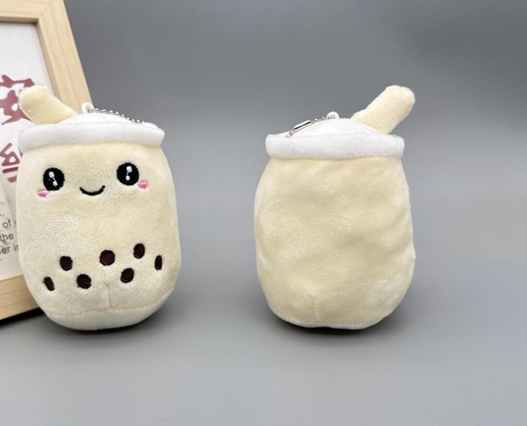 Fruit Pearl Milk Tea Cup Plush Keychain
