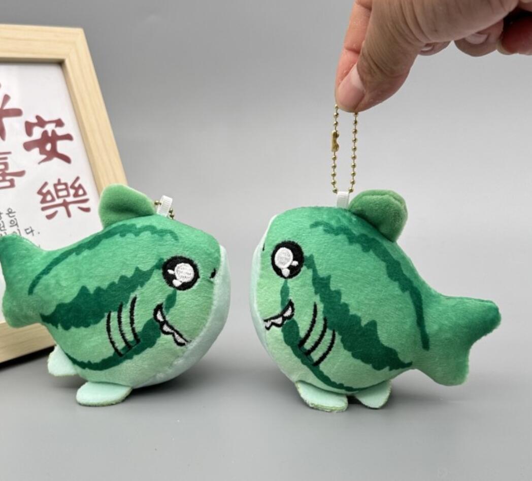 Silly Shark and Bee Plush Keychain