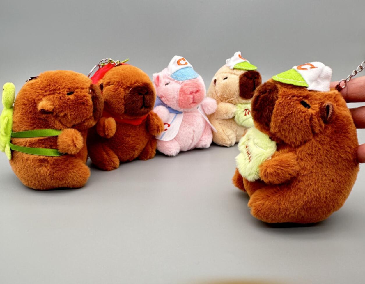 Creative Capybara Plush Keychain