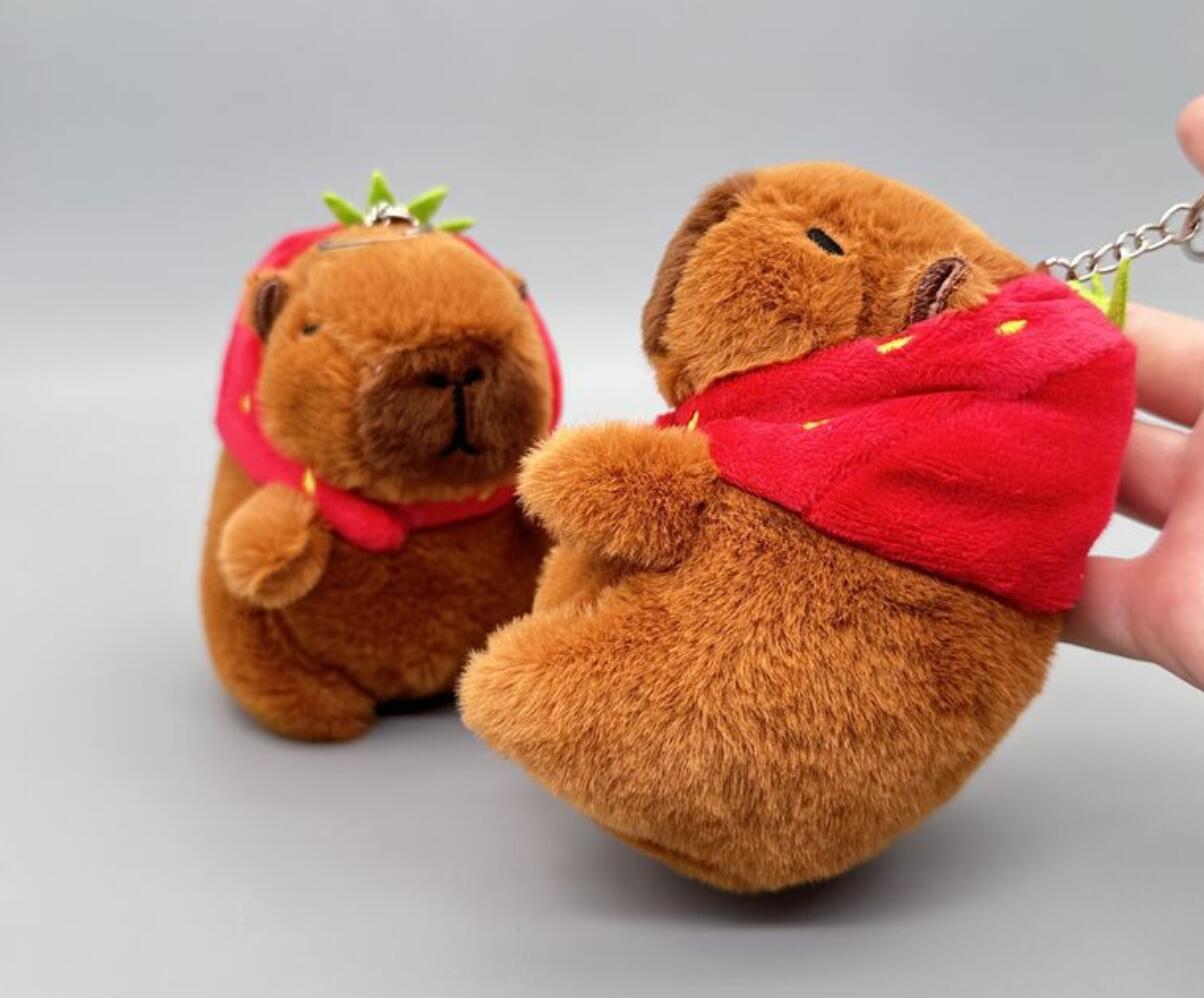 Creative Capybara Plush Keychain