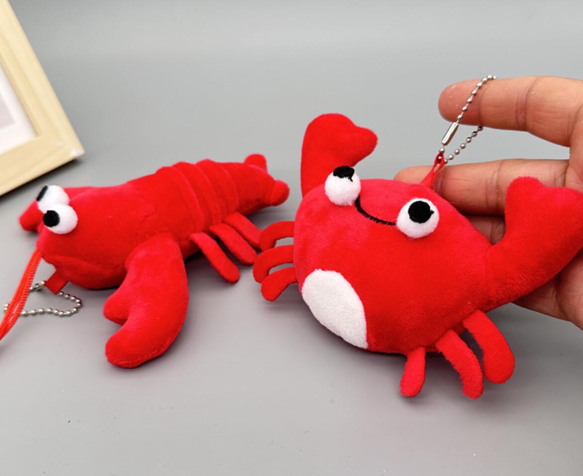 Lobster and Crab Plush Toy Keychain
