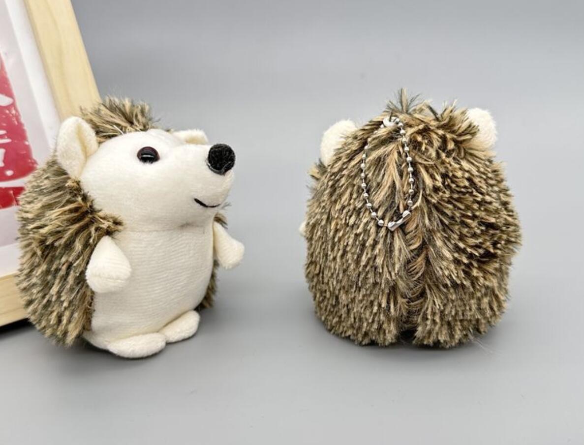 Cute Little Hedgehog Plush Keychain