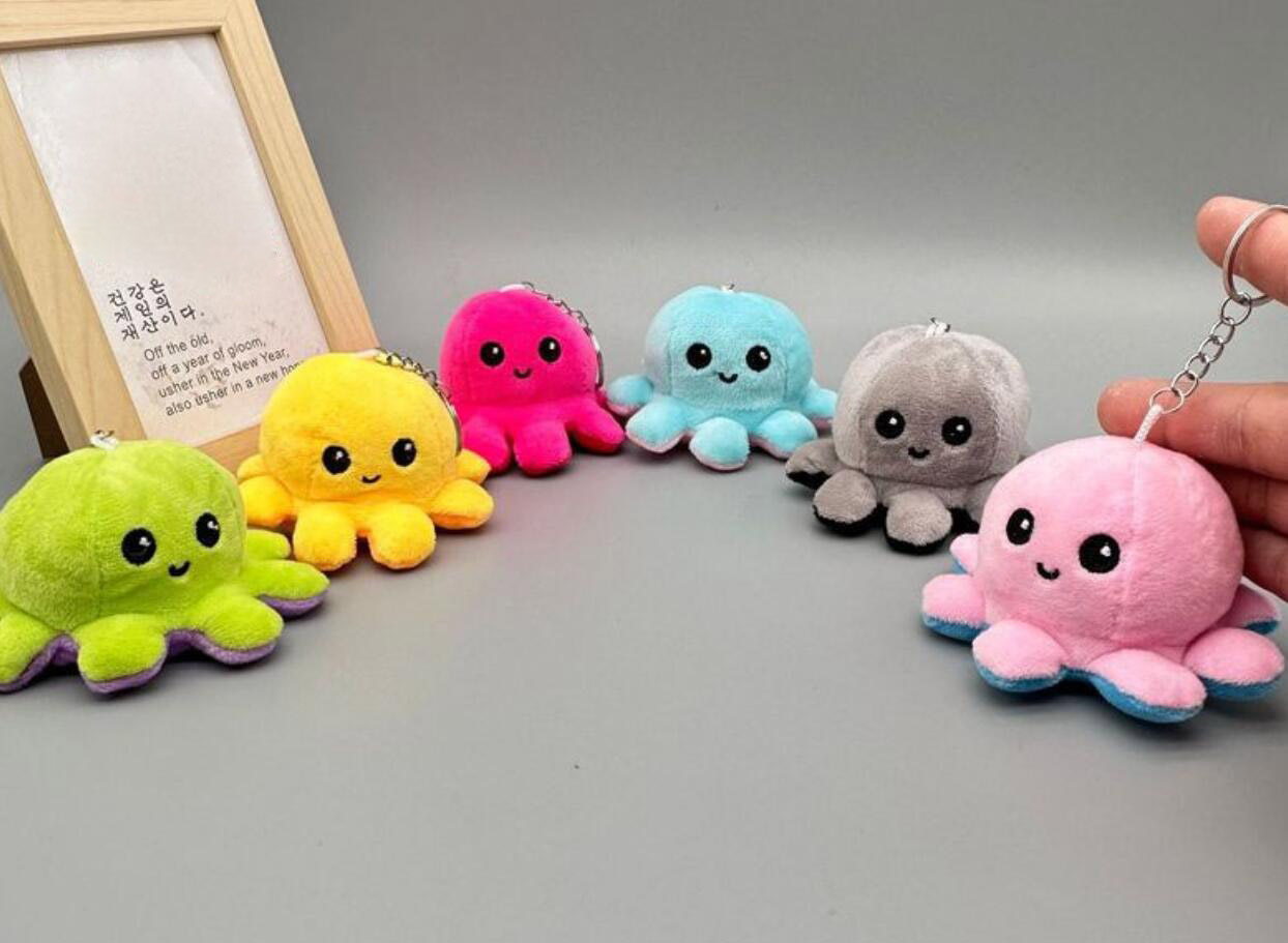 Cute Octopus Plush Keychain