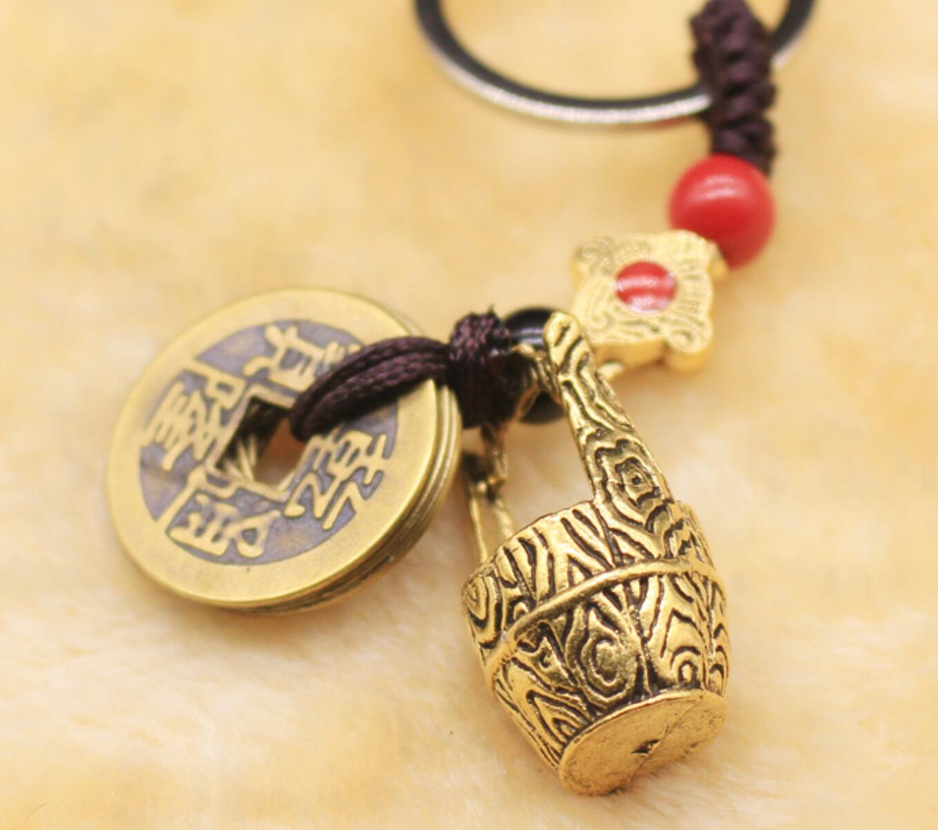 Alloy Vintage Bucket Keychain