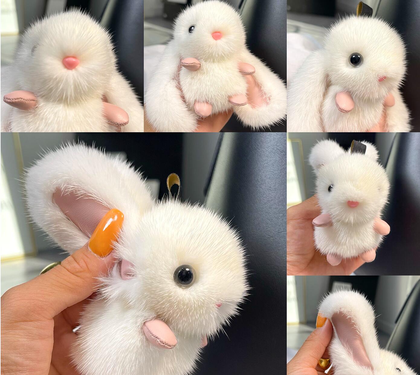 Plush Rabbit Keychain with Big Ears