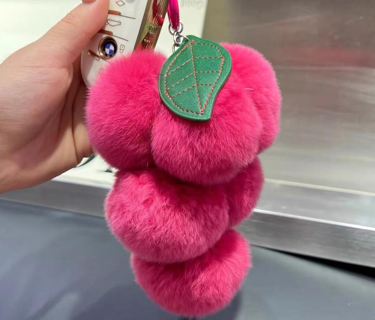 Grape Plush Keychain
