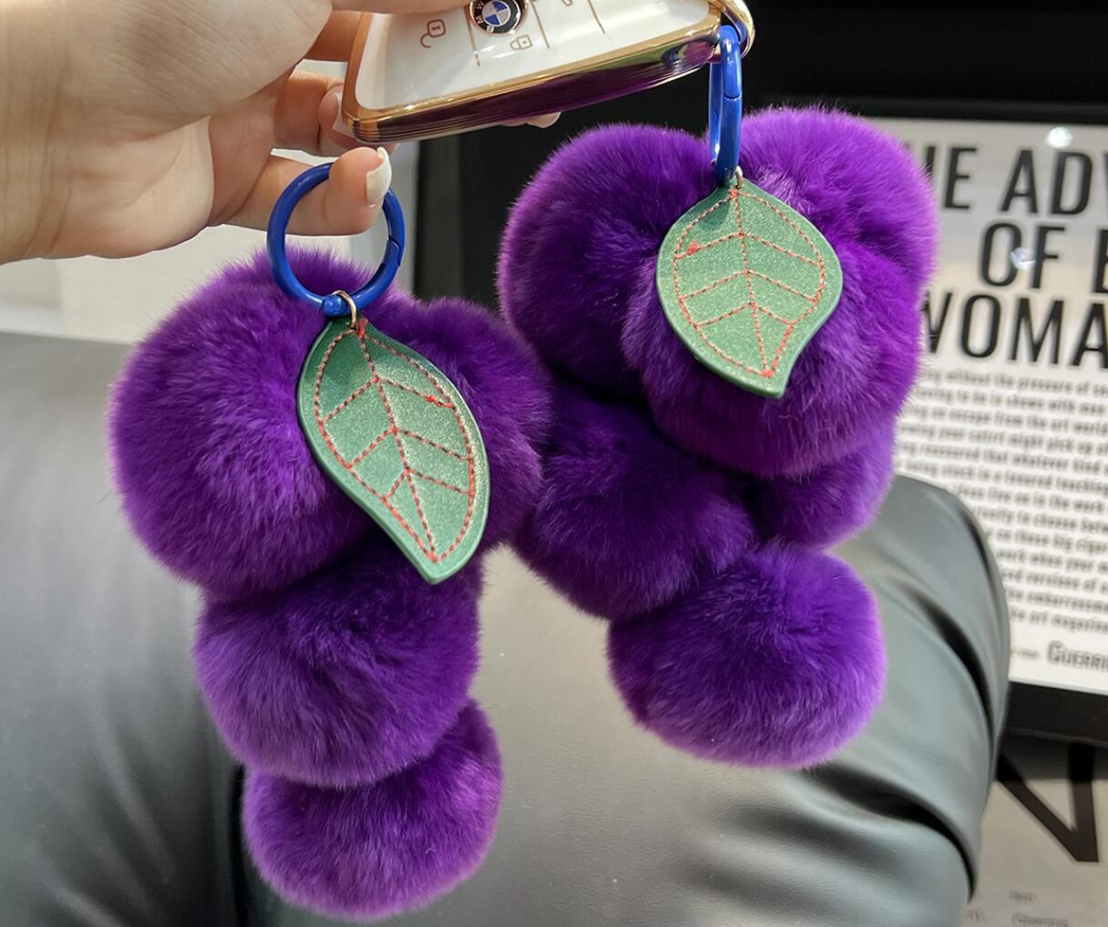 Grape Plush Keychain