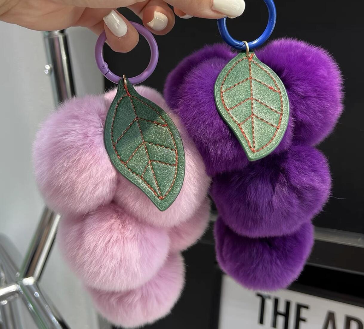 Grape Plush Keychain
